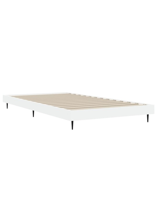Rám postele bílý 90 x 200 cm kompozitní dřevo
