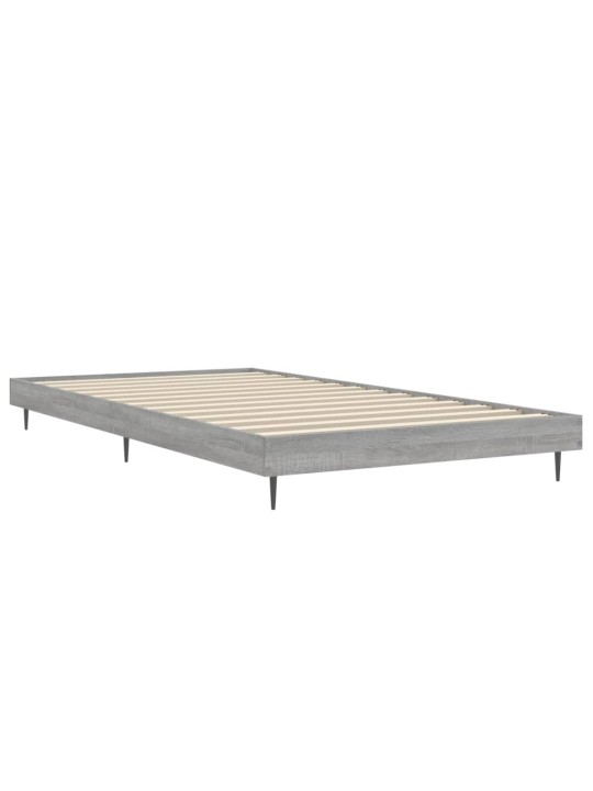 Rám postele šedý sonoma 90 x 200 cm kompozitní dřevo
