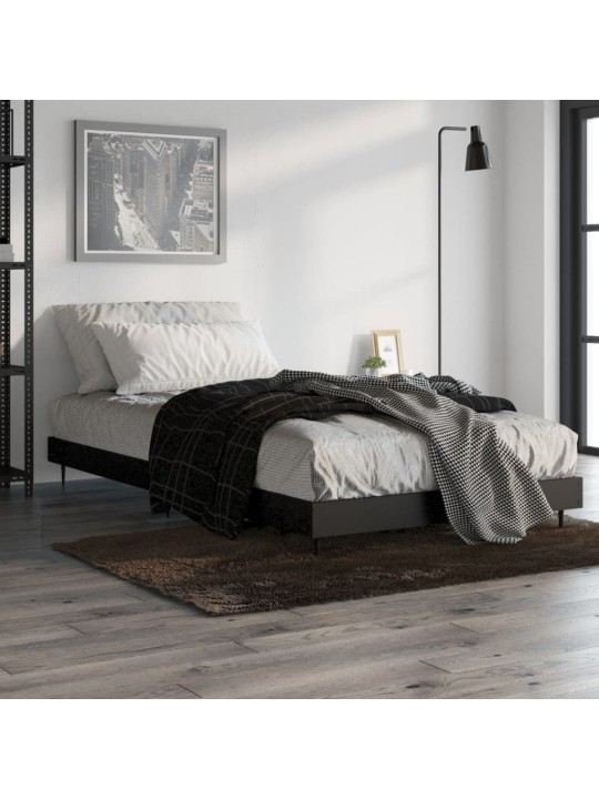 Rám postele černý 90 x 190 cm kompozitní dřevo