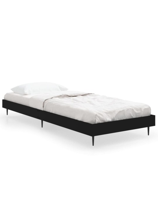 Rám postele černý 75 x 190 cm kompozitní dřevo
