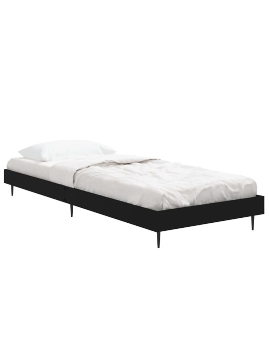 Rám postele černý 75 x 190 cm kompozitní dřevo