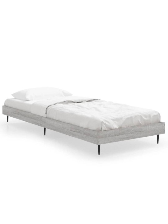 Rám postele šedý sonoma 75 x 190 cm kompozitní dřevo
