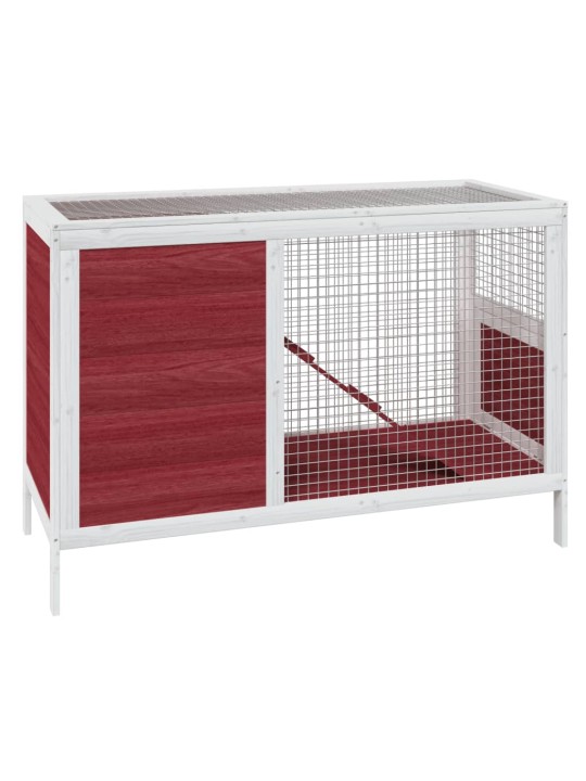 Králíkárna moka 103 x 44 x 69,5 cm masivní borové dřevo