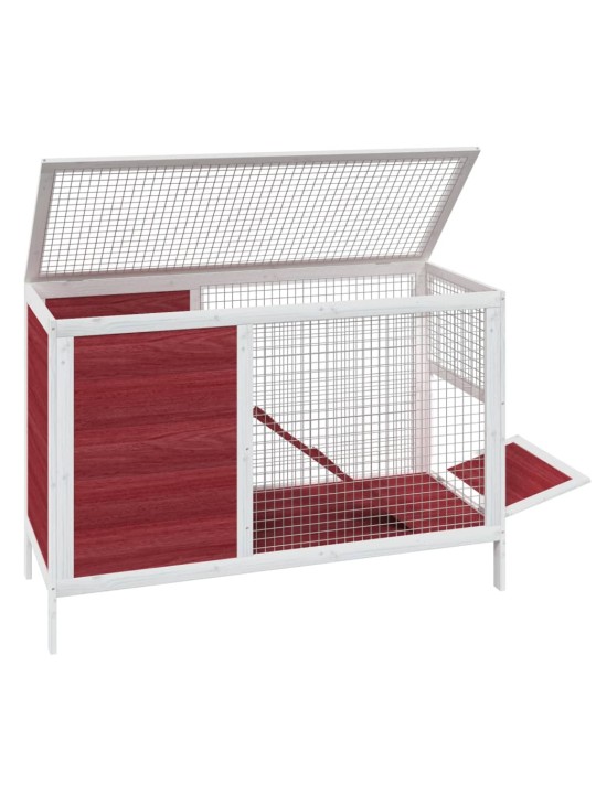 Králíkárna moka 103 x 44 x 69,5 cm masivní borové dřevo