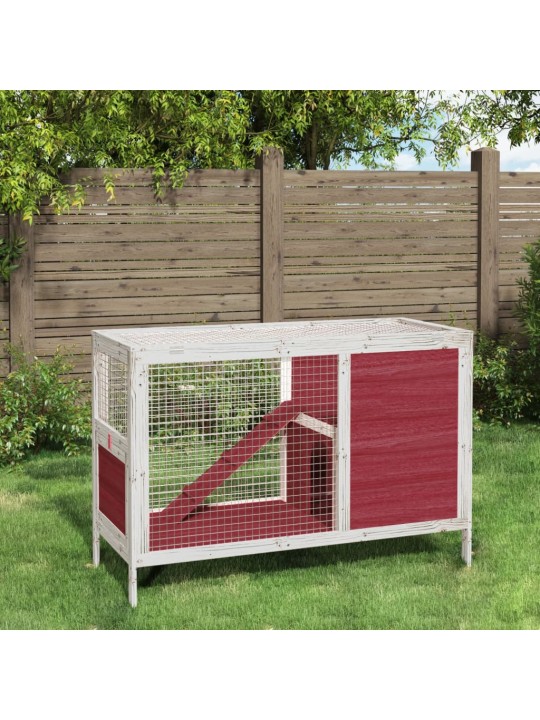 Králíkárna moka 103 x 44 x 69,5 cm masivní borové dřevo