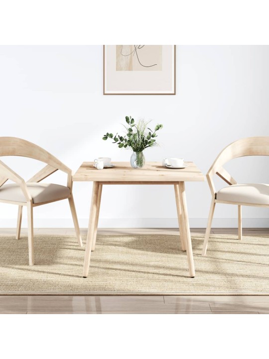 Stolní deska 70 x 70 x 2,5 cm masivní borové dřevo čtvercová