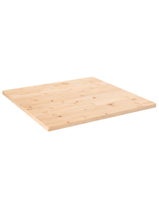 Stolní deska 90 x 90 x 2,5 cm masivní borové dřevo čtvercová