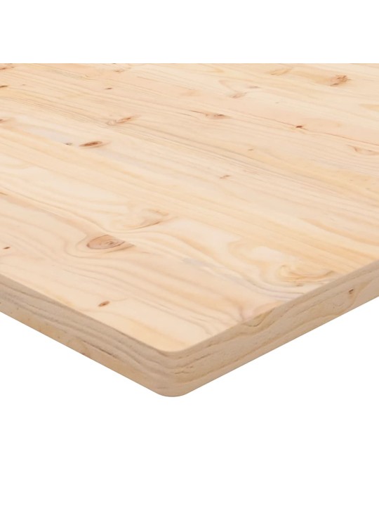 Stolní deska 90 x 90 x 2,5 cm masivní borové dřevo čtvercová