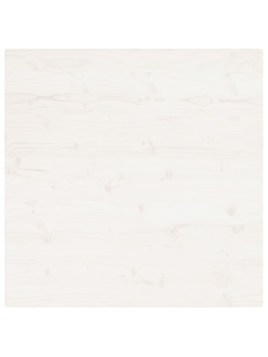 Stolní deska bílá 90x90x2,5 cm masivní borové dřevo čtvercová