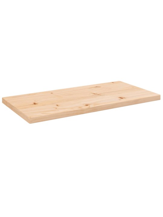 Stolní deska 80 x 40 x 2,5 cm masivní borové dřevo obdélníková