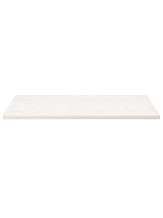 Stolní deska bílá 100x60x2,5 cm masivní borovice obdélníková