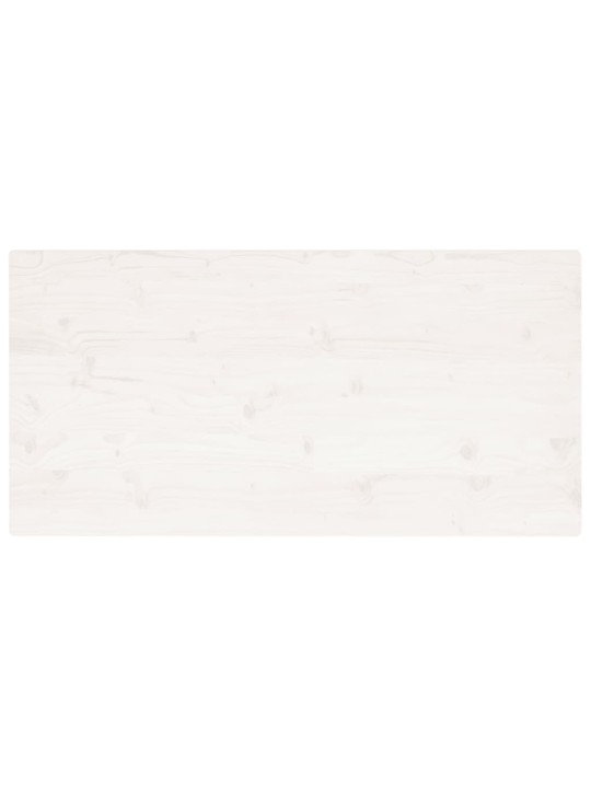 Stolní deska bílá 110x60x2,5 cm masivní borovice obdélníková