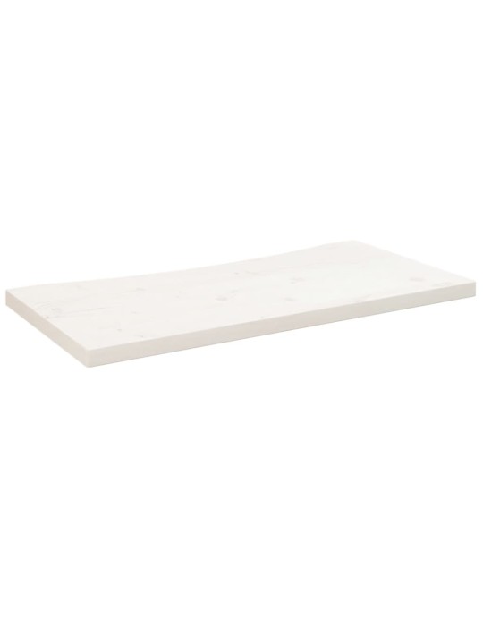 Deska psacího stolu bílá 80 x 40 x 2,5 cm masivní borové dřevo