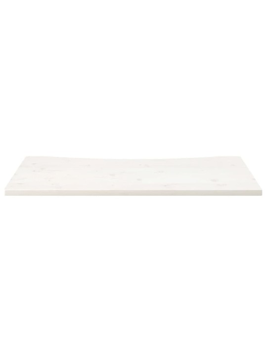 Deska psacího stolu bílá 100 x 50 x 2,5 cm masivní borové dřevo