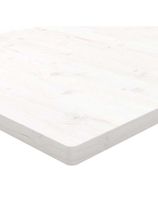 Deska psacího stolu bílá 100 x 50 x 2,5 cm masivní borové dřevo