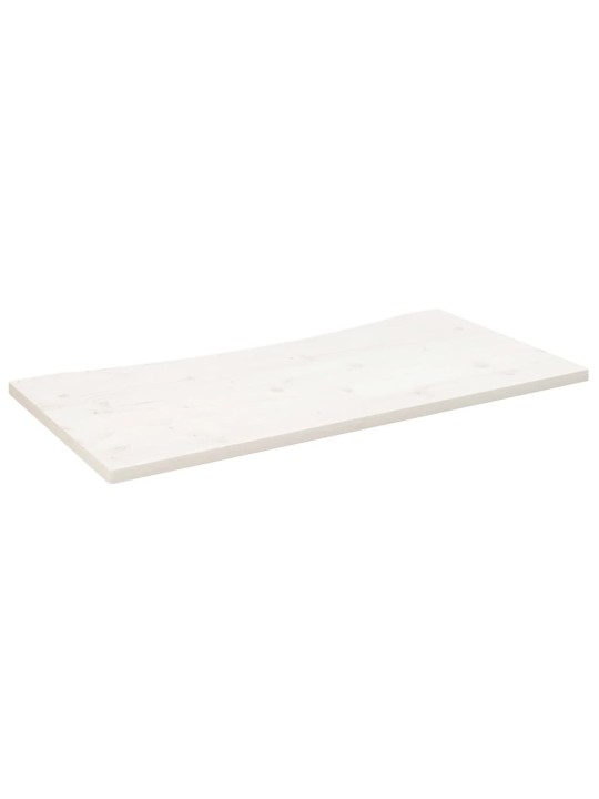 Deska psacího stolu bílá 110 x 60 x 2,5 cm masivní borové dřevo