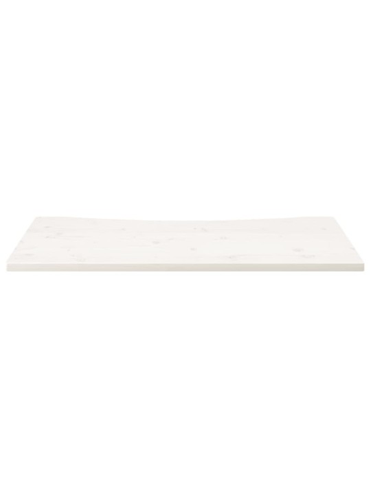 Deska psacího stolu bílá 110 x 60 x 2,5 cm masivní borové dřevo