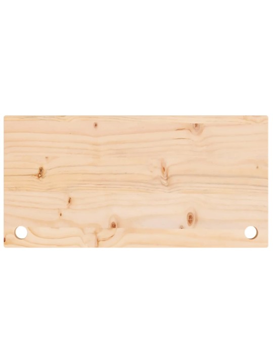Deska psacího stolu 80 x 40 x 2,5 cm masivní borové dřevo