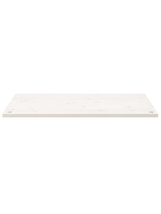 Deska psacího stolu bílá 100 x 50 x 2,5 cm masivní borové dřevo