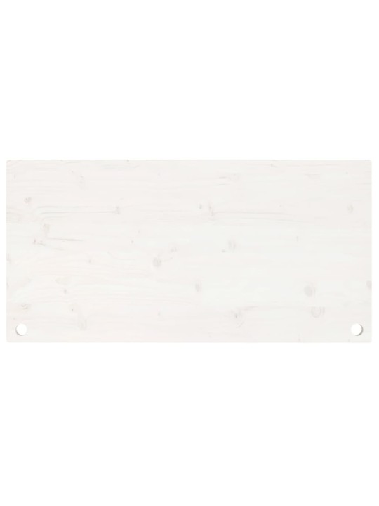 Deska psacího stolu bílá 110 x 55 x 2,5 cm masivní borové dřevo