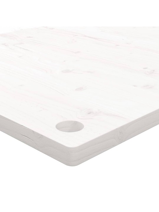 Deska psacího stolu bílá 110 x 55 x 2,5 cm masivní borové dřevo