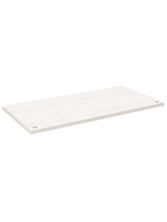 Deska psacího stolu bílá 100 x 60 x 2,5 cm masivní borové dřevo