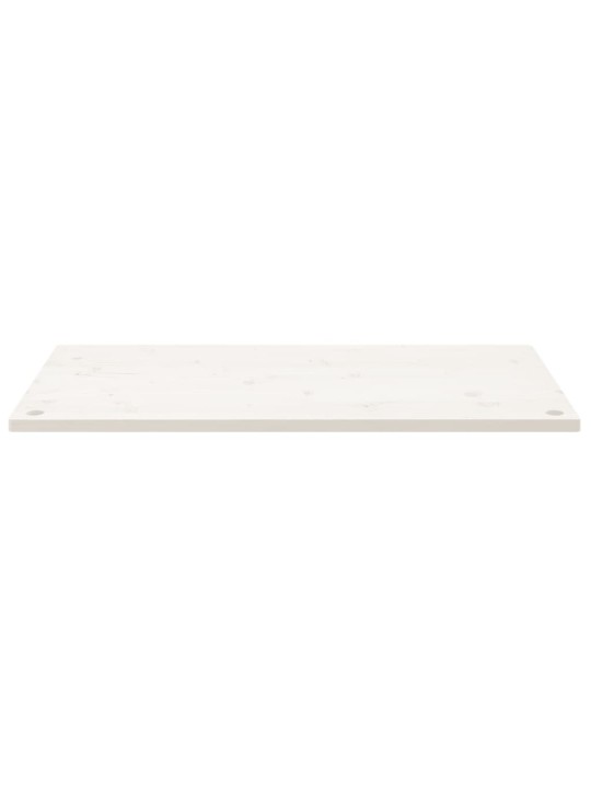 Deska psacího stolu bílá 100 x 60 x 2,5 cm masivní borové dřevo