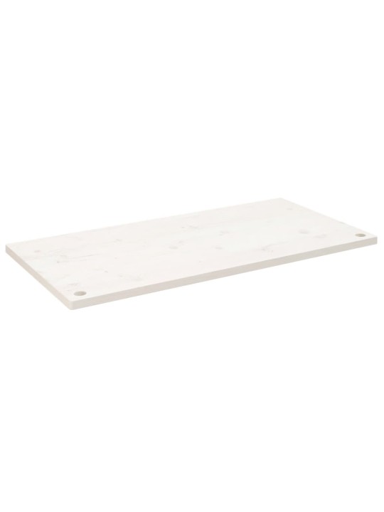 Deska psacího stolu bílá 110 x 60 x 2,5 cm masivní borové dřevo