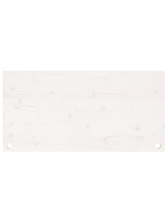 Deska psacího stolu bílá 110 x 60 x 2,5 cm masivní borové dřevo