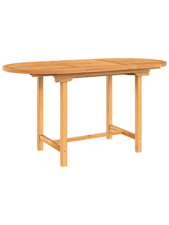 Rozkládací zahradní stůl 110–160x80x75 cm masivní teakové dřevo