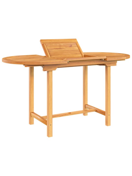Rozkládací zahradní stůl 110–160x80x75 cm masivní teakové dřevo