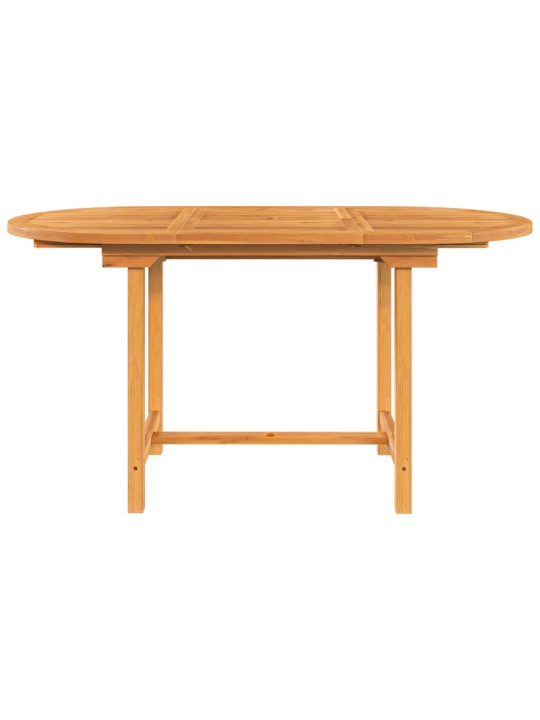 Rozkládací zahradní stůl 110–160x80x75 cm masivní teakové dřevo
