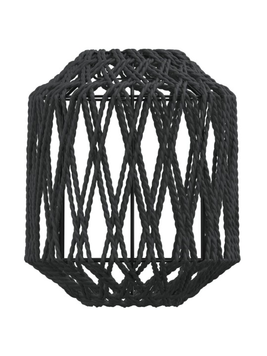 Stínidlo lampy černé Ø 23 x 28 cm železo a papír