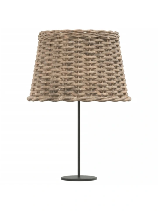 Stínidlo lampy hnědé Ø 40 x 26 cm proutěné