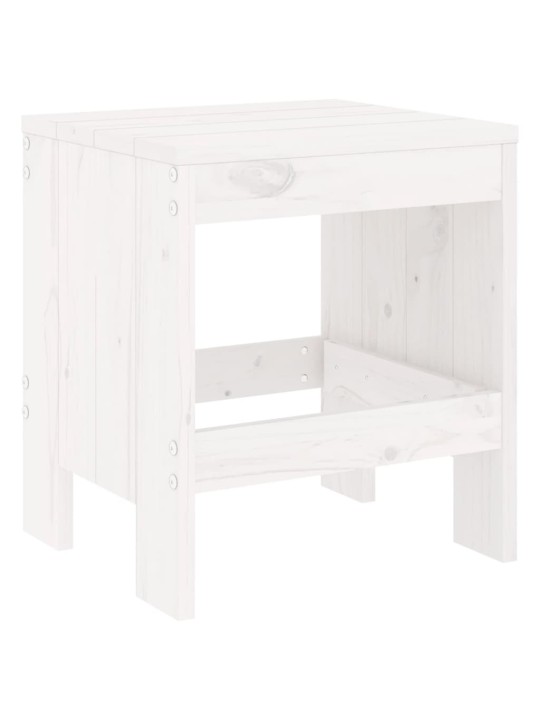 3dílný zahradní bistro set bílý masivní borové dřevo