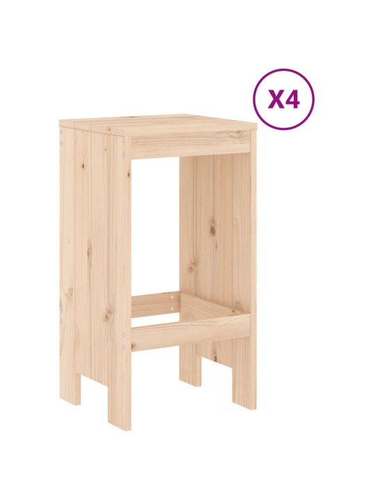 5dílný zahradní barový set masivní borové dřevo