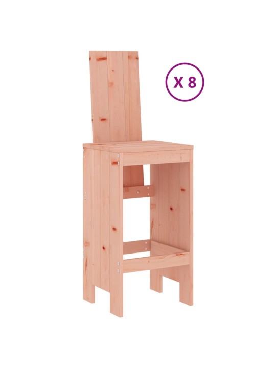 9dílný zahradní barový set masivní dřevo douglasky