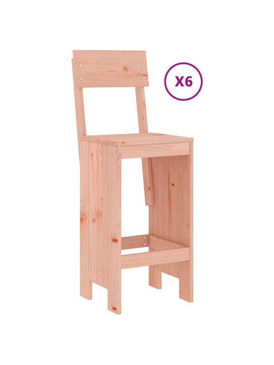 7dílný zahradní barový set masivní dřevo douglasky