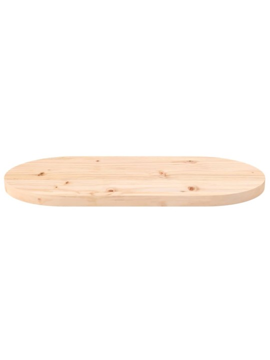 Stolní deska 70 x 30 x 2,5 cm masivní borové dřevo oválná