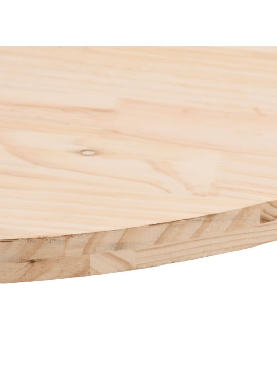 Stolní deska 80 x 40 x 2,5 cm masivní borové dřevo oválná