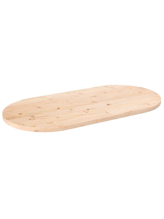 Stolní deska 110 x 55 x 2,5 cm masivní borové dřevo oválná