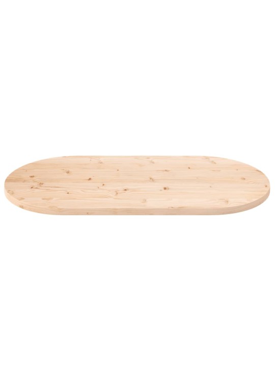 Stolní deska 110 x 55 x 2,5 cm masivní borové dřevo oválná
