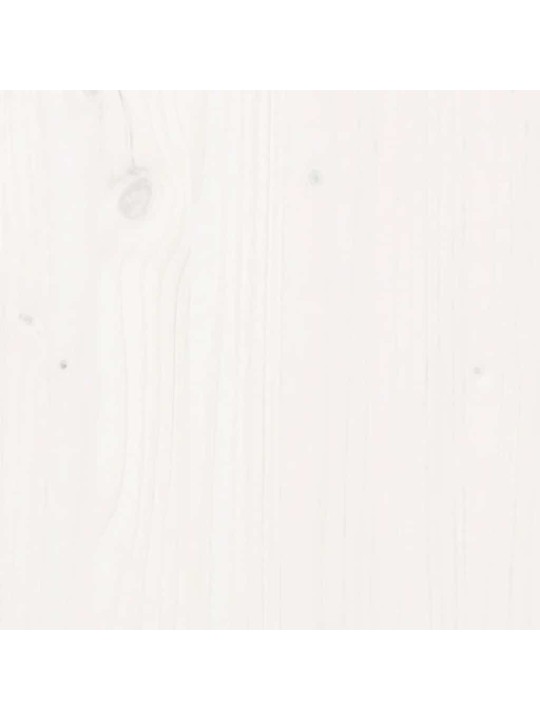 Stolní deska bílá 110 x 55 x 2,5 cm masivní borové dřevo oválná