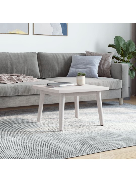 Stolní deska bílá 40x40x2,5 cm masivní borové dřevo čtvercová