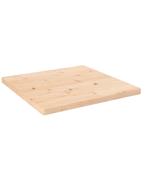 Stolní deska 50 x 50 x 2,5 cm masivní borové dřevo čtvercová