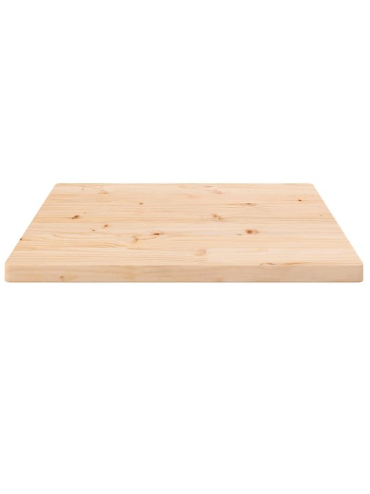 Stolní deska 50 x 50 x 2,5 cm masivní borové dřevo čtvercová