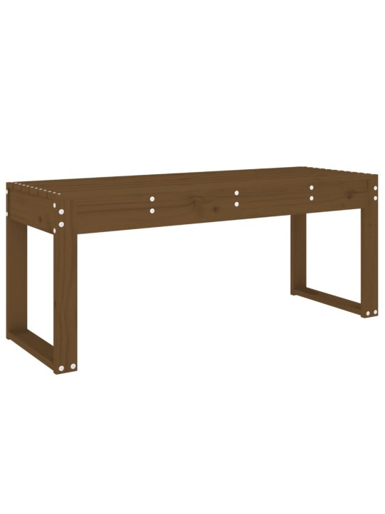 Zahradní lavice medově hnědá 110x38x45 cm masivní borové dřevo