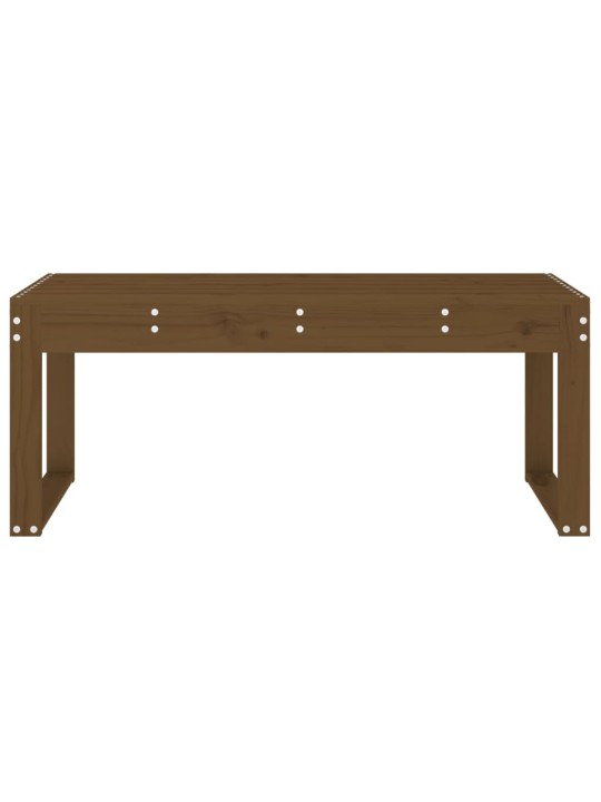 Zahradní lavice medově hnědá 110x38x45 cm masivní borové dřevo