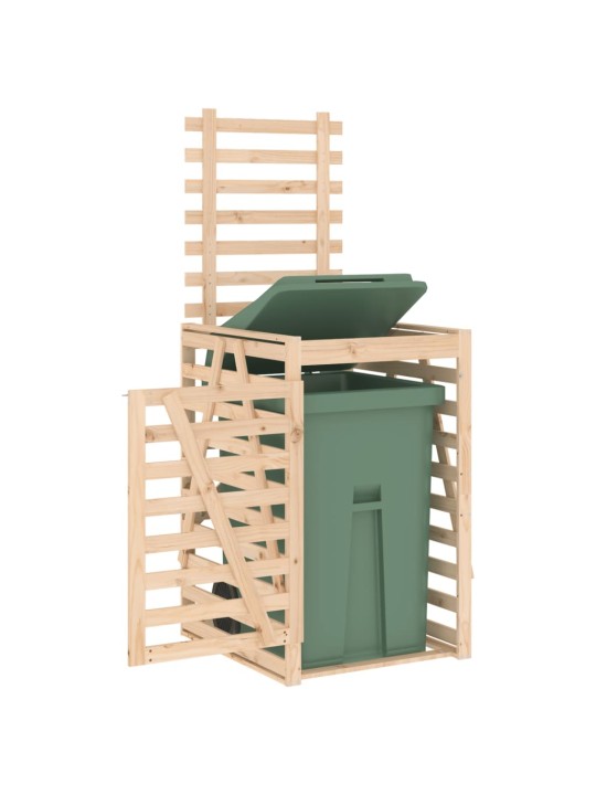 Úložný box na popelnici 84 x 90 x 128,5 cm masivní borové dřevo