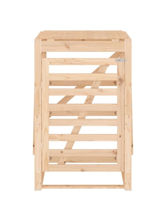 Úložný box na popelnici 84 x 90 x 128,5 cm masivní borové dřevo